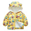 LD All Over Crane Full Sleeves Mustard Puffer Jacket 8342