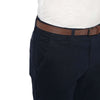 TT Navy Blue Solid Regular Fit Chinos