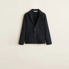 MNG/El Corte Plush Navy Blue Coat 506
