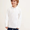 MNG Full Sleeves White Polo 504