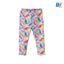 51015 Multi Color Birds Print Grey Legging 4348