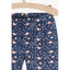 51015 Flowers & Leaves Print Navy Legging 4356