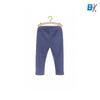51015 Strength Comes from Space Foil Side Print Navy Blue Legging 4362