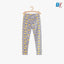 LS Lemon Printed Light Grey Legging 4363
