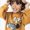 ZR Baby Printed Mustard Sweatshirt