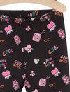 51015 Cool Girl Camera Print Black Legging 4383