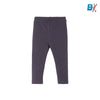 51015 Bottom Leaves Print Grey Legging 4396