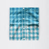 Two Tone Slim Fit Check Cerulean Blue Casual Shirt 8867