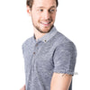 New Look Men Space Dye Grey Polo 6113