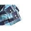 S.O White Collar Blue Check Cotton Casual Shirt