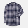 ZR Navy & White Check Casual Shirt 4683