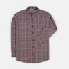 ZR Black & Red Check Grey Casual Shirt 4687
