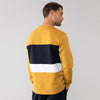 Lft Mustard Color Block Columbia Print Sweatshirt 3025