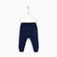 ZR Navy plush jogger trouser with knee patch