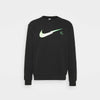 NK Green Logo Crew Neck Black Sweatshirt 7964