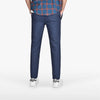 D&co Navy Blue Check Slim Stretch Chino 1771