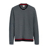LVS Light Blue And Black Stripes Sweatshirts 3178