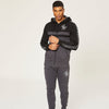 B&H Black & Grey Zipper Hoodie with Sleeves Tape 3046