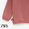 ZR Coral Pink With Bottom Sided Bows Sweatshirt 933