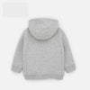 ZR Round Pocket Grey Zipper Hoodie 3378