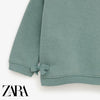 ZR Mist Green Bottom Sided Bows Sweatshirt 932