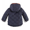 BBL Orange Contrast Blue Puffer Jacket 2832