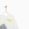 ZR Crazy Hair Full Sleeves White Tshirt 1884