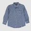 LC WK Blue & White Box Check Full Sleeves Casual Shirt 3921