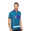 U.S Polo Assn Slim Fit Color Block Blue Polo Shirt