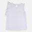 MTV Shining Dream Come True Printed Side Frill White Top 5083