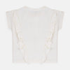 FRC Shining Never Without Fracomina Back Side Frill White Top 5085