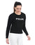 FC Front White Print Black Fleece Sweatshirt 10049