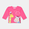 Baby C Zebra and Giraffe Pink Shirt 528