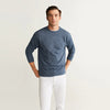 Flecked Textured Blue Sweatshirt 615