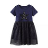 J Meters Star Chest Blue Fancy Frock 5052