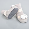 XB White Pointer Face Grey Socks Booties 2727