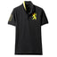 GRD Dragon Black Cotton Pique Polo 7386