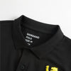 GRD Dragon Black Cotton Pique Polo 7386