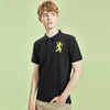 GRD Dragon Black Cotton Pique Polo 7386