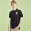 GRD Dragon Black Cotton Pique Polo 7386
