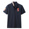 GRG Dragon Navy Blue Cotton Pique Polo 7388