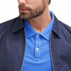 GAP Solid Azure Blue Pique Polo Shirt (Label Removed)