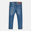 Nme It Paint Marks Ripped Style Blue Cotton Pant 3200