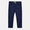 OM Yellow Heart Button Navy Blue Cotton Pant 3208