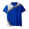 US Polo Assn. Blue & Grey Liner Patch Slim Fit Polo