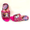 Frozen Shocking Pink Glitter Stones Top Slippers 2210
