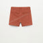 MNG Back & Front Pockets Rust Terry Shorts 8827