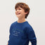 MNG No Place Like Sleek Blue Sweatshirt 7573
