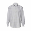TRG Men's Grey Stripes Long Sleeve Classic Fit Shirt