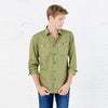 SPField Double Pocket Green Casual Shirt